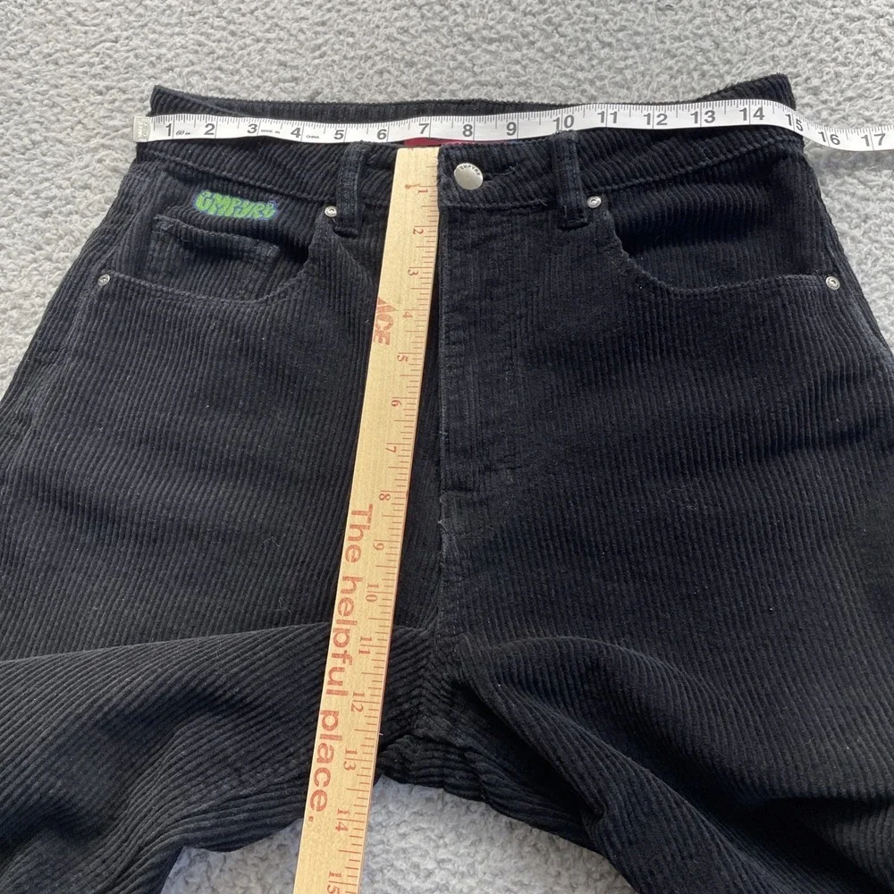 Empyre Tori Corduroy Pants Womens 8 Black‎ High Rise 90s Skate